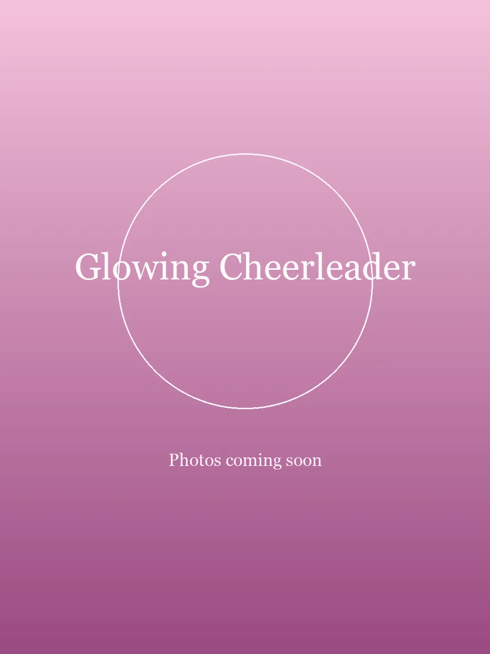 Glowing Cheerleader party character in Cincinnati
