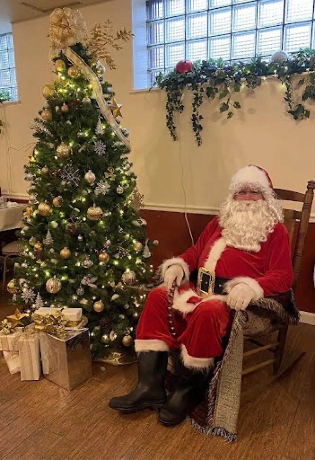 Santa party character in Cincinnati