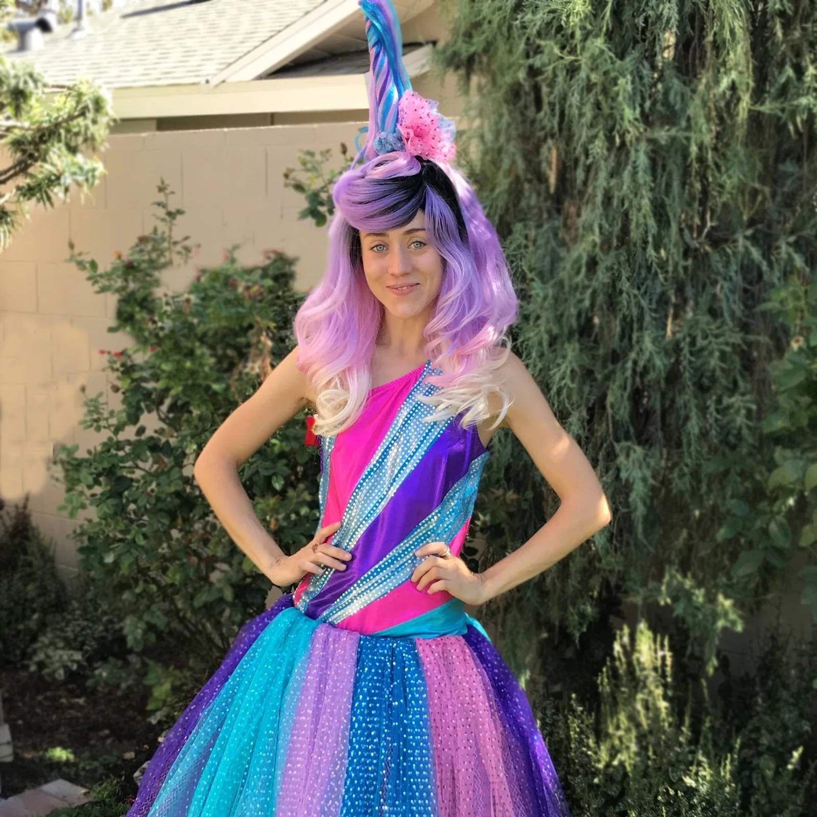 Unicorn Princess party character in Cincinnati