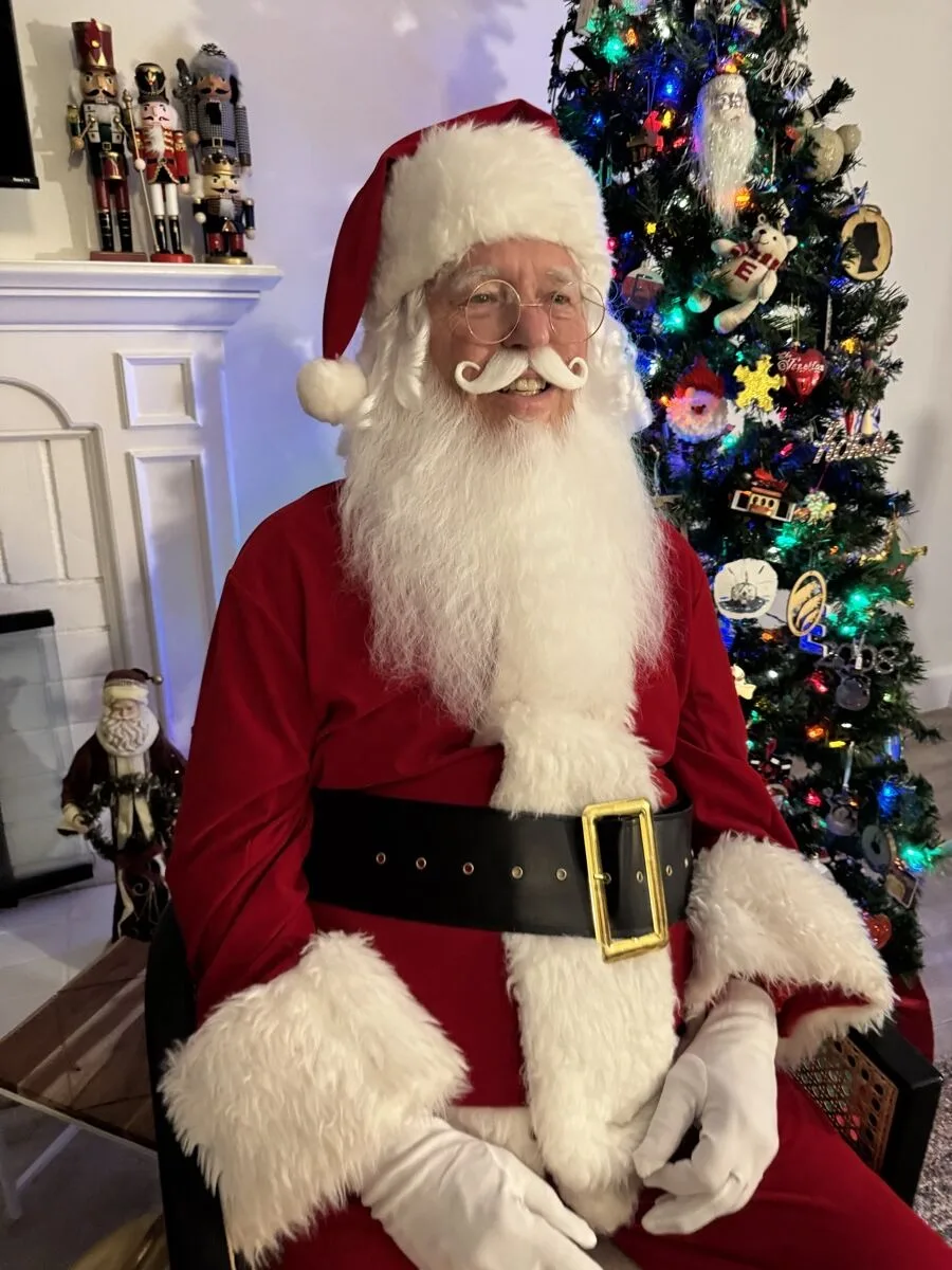 Santa party character in Cincinnati